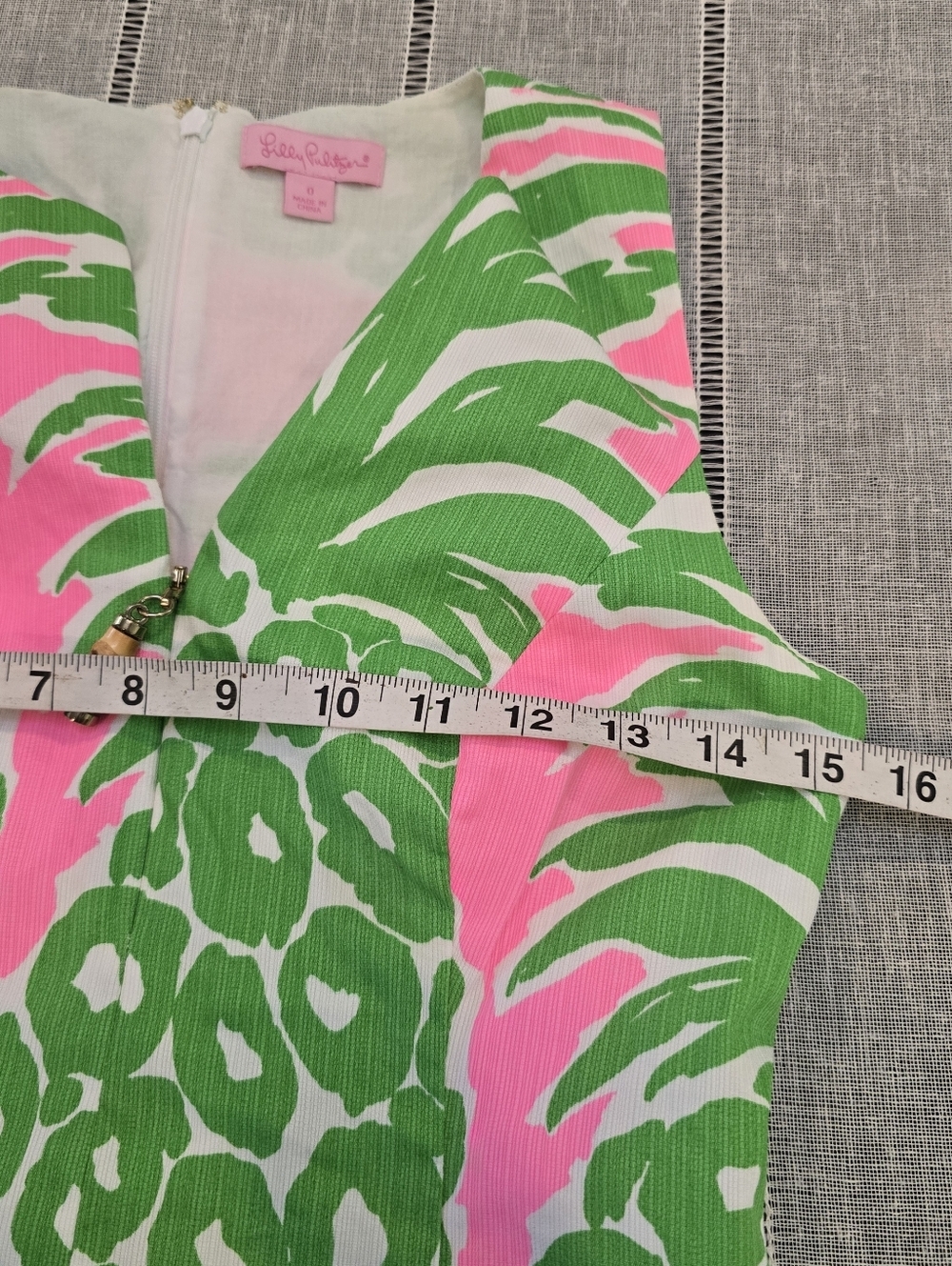 LILLY PULITZER Mila Lined Pineapple Print Shift Dress in Flamenco Size 0. - Picture 8 of 16